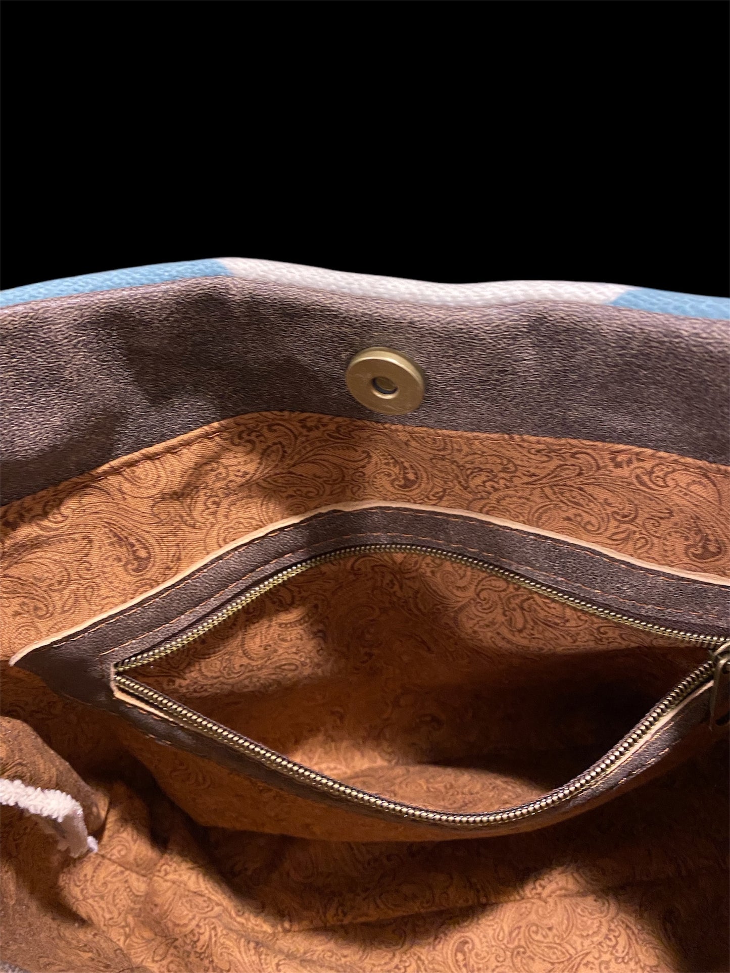 Compass Crossbody-Italian Leather, Pendleton Wool