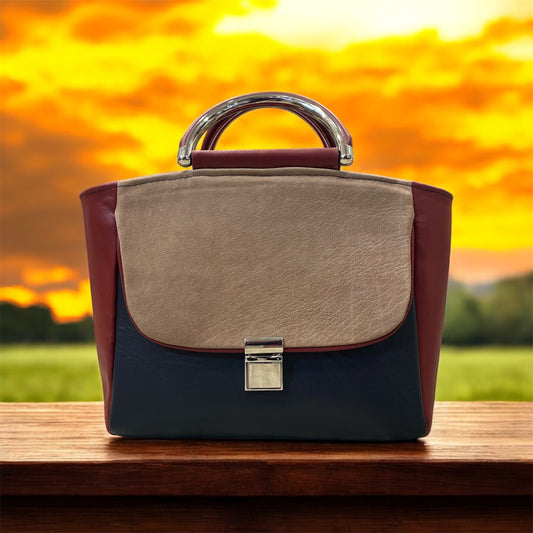 Ruby Satchel Handbag-Italian Leather